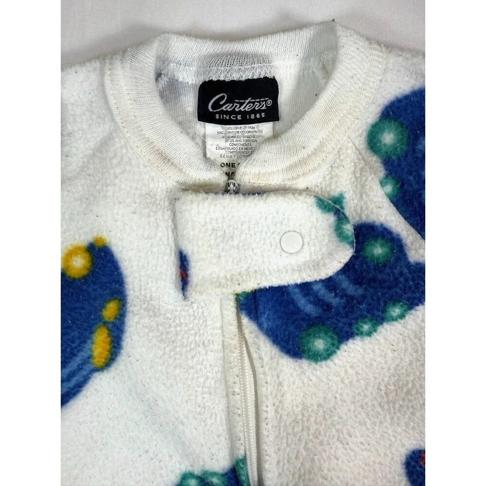 VINTAGE CARTERS Baby Boy Fleece‎ Cars Airplane Train Sleep Sack One Size Classic
